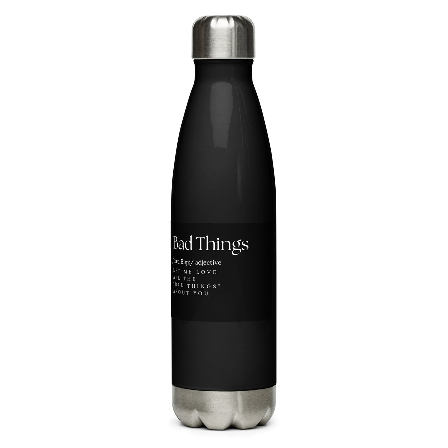 Stainless steel water bottle