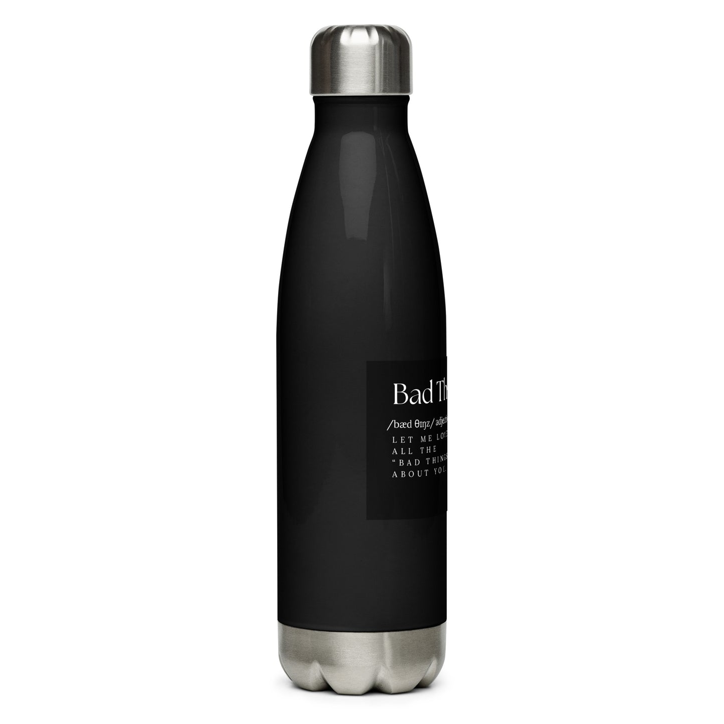 Stainless steel water bottle