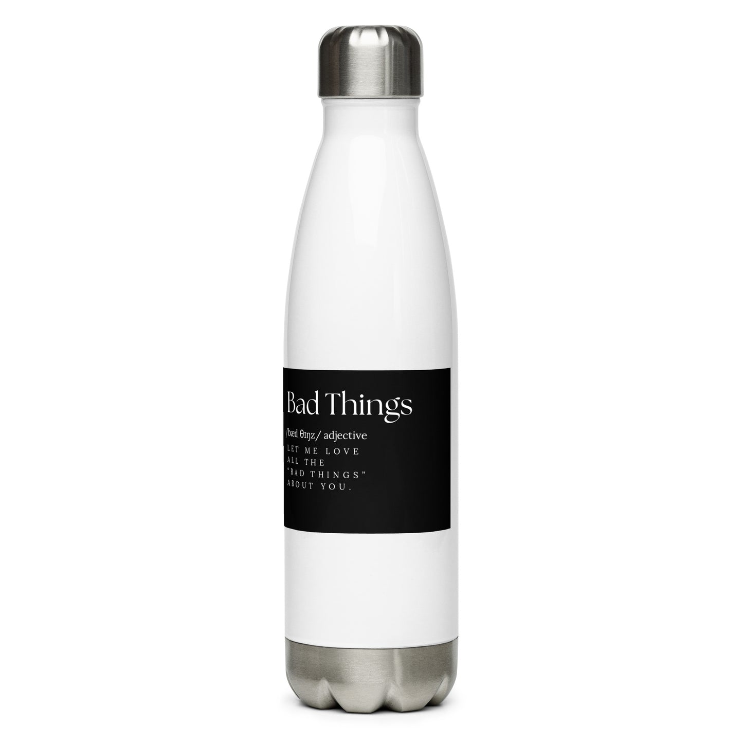 Stainless steel water bottle